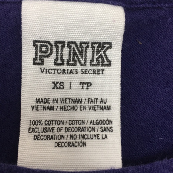 ✅Women PINK VICTORIA’S SECRET Navy SHIRT Size XS - Picture 4 of 4